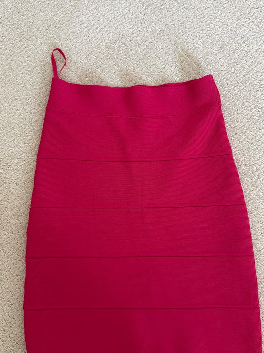 BCBG Hot Pink Bandage Pencil Skirt